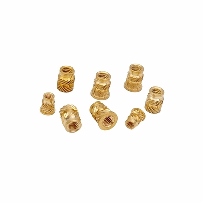 Επεξεργασία Crown Mark Custom Through-Hole Knurled Copper Nut Double Twill Brass Nut (Κατά παραγγελία)
