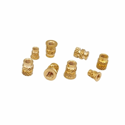 Επεξεργασία Crown Mark Custom Through-Hole Knurled Copper Nut Double Twill Brass Nut (Κατά παραγγελία)