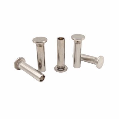 Φαρμακείο χονδρικής πώλησης Custom Flat-Head Semi-Hollow Rivet Non-Riveted Steel Serrated Rivet Non-Standard Screw