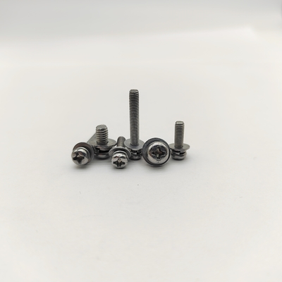 Στροφές κεφαλιού Phillips Pan με πλυντήρια κλειδαριού Ζινκ M4-M12