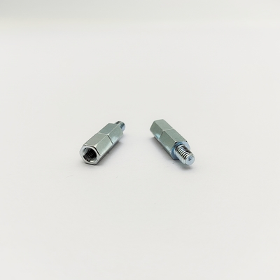 M4 Hex Standoff Screw 8mm από ανοξείδωτο χάλυβα γαλάζιο-ζινκοποιημένο