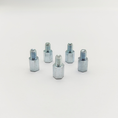 M4 Hex Standoff Screw 8mm από ανοξείδωτο χάλυβα γαλάζιο-ζινκοποιημένο