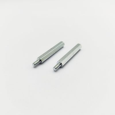 Ανοξείδωτο εξαγωνικό αποστάτη A4-80 M3-M8, Μήκος 31mm, Γαλάζια-Ψευδαργυρική Επίστρωση