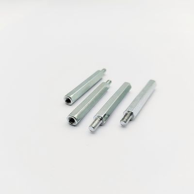 Ανοξείδωτο εξαγωνικό αποστάτη A4-80 M3-M8, Μήκος 31mm, Γαλάζια-Ψευδαργυρική Επίστρωση