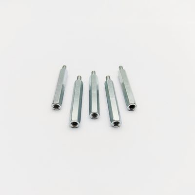 Ανοξείδωτο εξαγωνικό αποστάτη A4-80 M3-M8, Μήκος 31mm, Γαλάζια-Ψευδαργυρική Επίστρωση