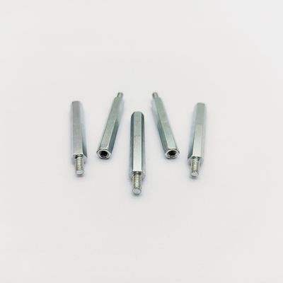 Ανοξείδωτο εξαγωνικό αποστάτη A4-80 M3-M8, Μήκος 31mm, Γαλάζια-Ψευδαργυρική Επίστρωση