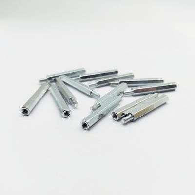 Ανοξείδωτο εξαγωνικό αποστάτη A4-80 M3-M8, Μήκος 31mm, Γαλάζια-Ψευδαργυρική Επίστρωση