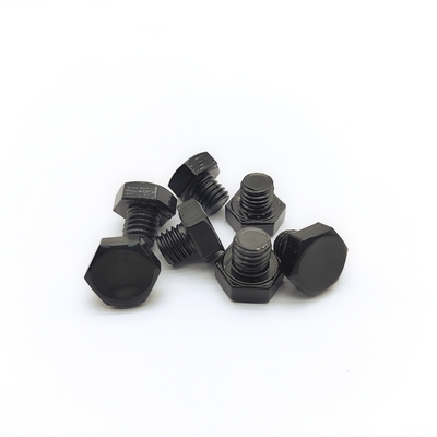 Βίδα εξαγωνικής κεφαλής M8x1.25mm από ανοξείδωτο χάλυβα 12.3mm Μαύρη ηλεκτρολυτική επιμετάλλωση