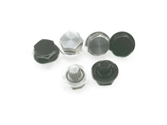μαύρα Cnc καρύδια 7x14mm δεκαεξαδικού μερών στροφής τόρνου επεξεργασία ηλεκτροφόρησης