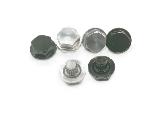 μαύρα Cnc καρύδια 7x14mm δεκαεξαδικού μερών στροφής τόρνου επεξεργασία ηλεκτροφόρησης