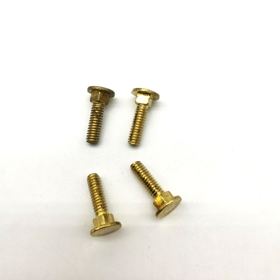 5/32X16.5mm τετραγωνικός ώμος ISO9001 βιδών μηχανών ανοξείδωτου επίπεδος επικεφαλής