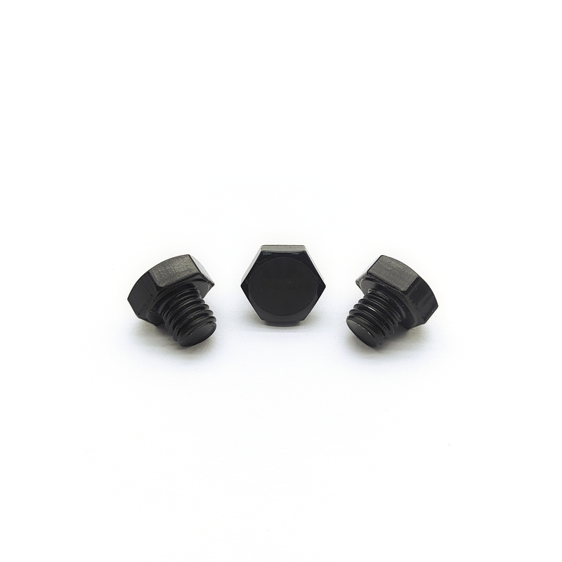 Βίδα εξαγωνικής κεφαλής M8x1.25mm από ανοξείδωτο χάλυβα 12.3mm Μαύρη ηλεκτρολυτική επιμετάλλωση
