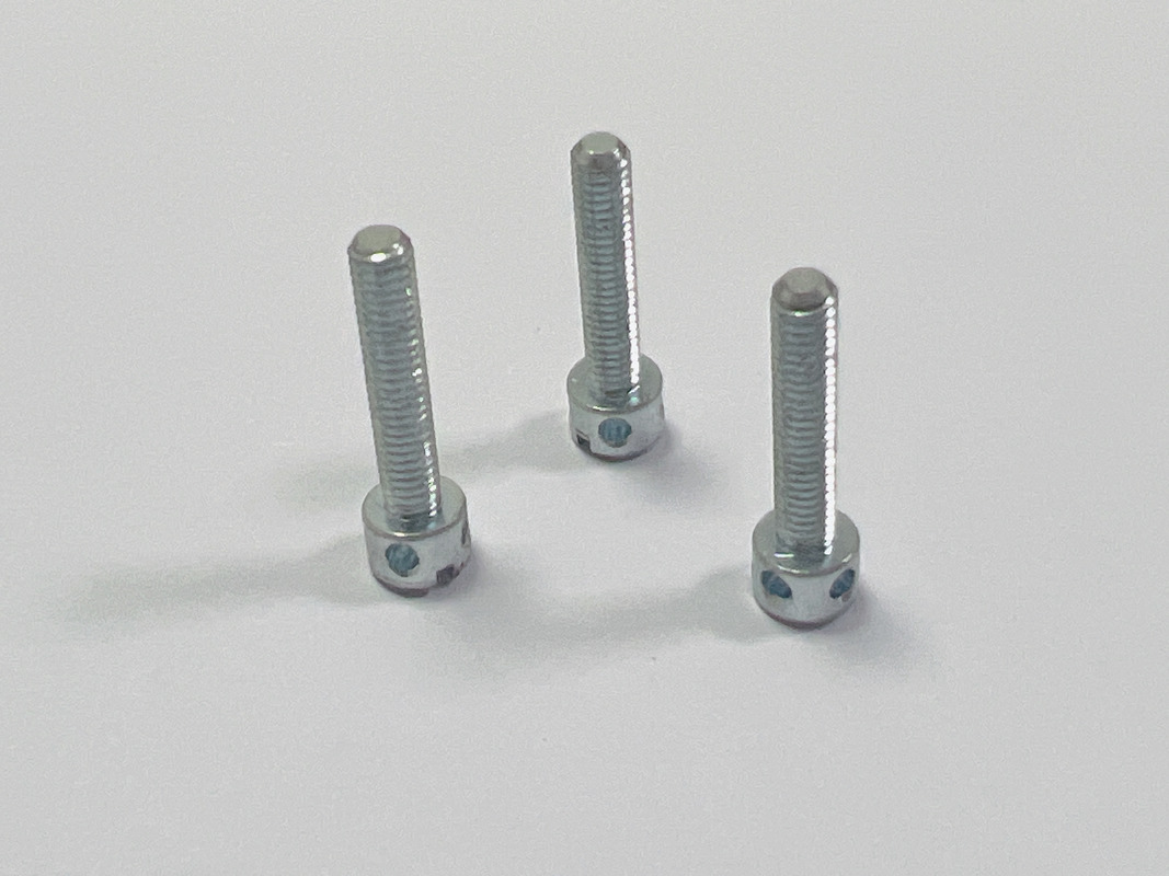 5mm*5mm Head Size Zinc Plated Lead Sealing Screws for Tamper Evident Seals